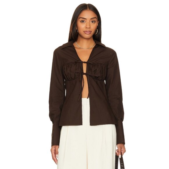 NWT LPA Tullia Top in Cacao - Picture 2 of 5